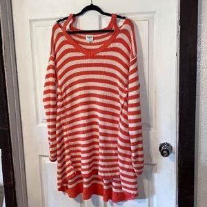 Hayden knit peep shoulder‎ knee length dress large